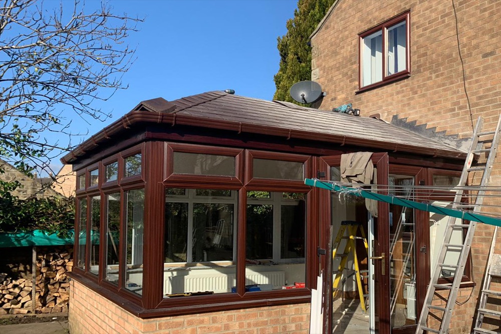 Replacement tiled conservatory roof, finished